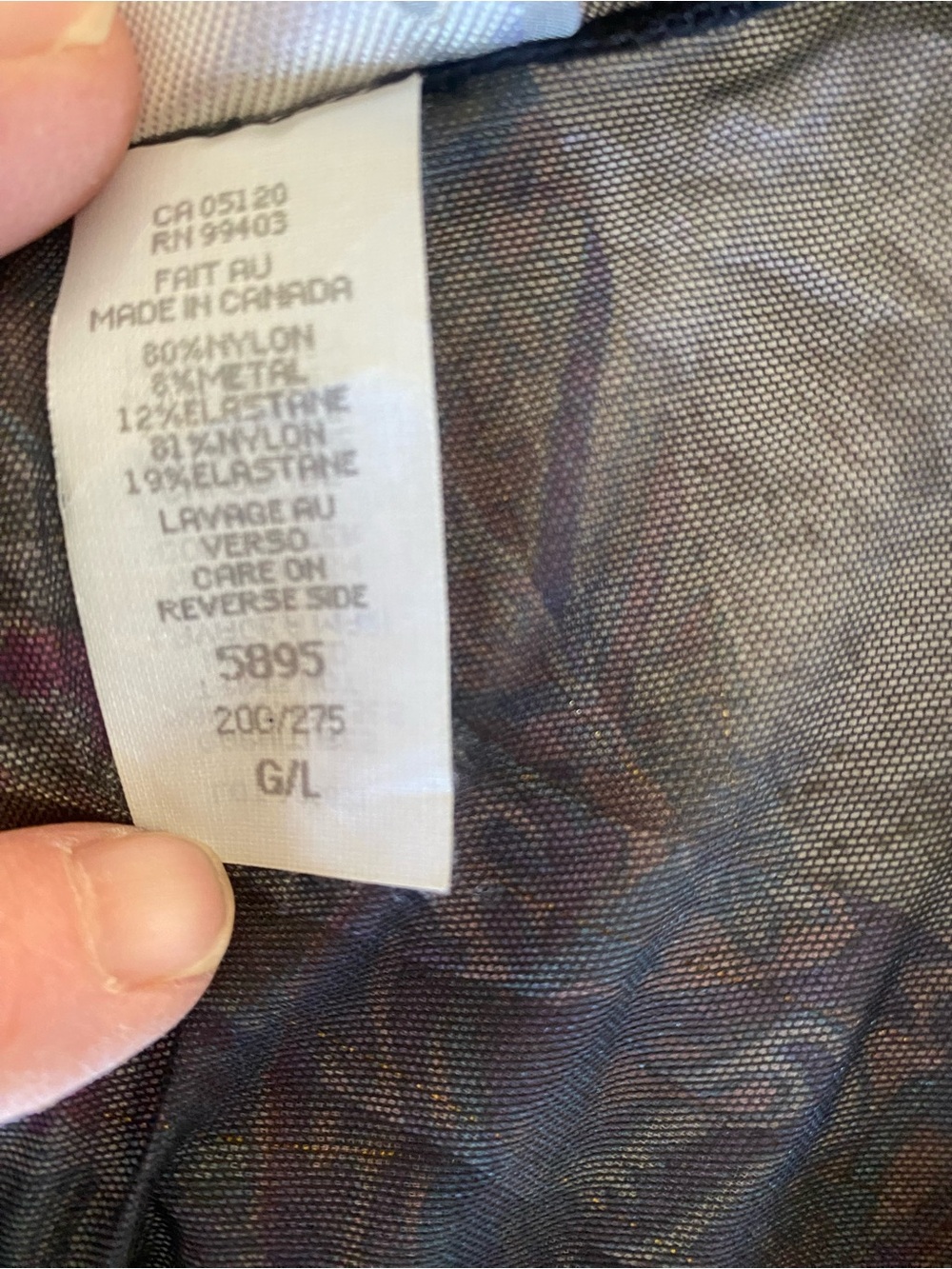 Papillon Blanc Sheer Mesh Metallic Hook Front Top Y2K Large - Picture 10 of 10